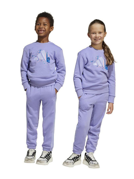 Kids Sweatpants Set Purple 2pcs Lilo & Stitch Set