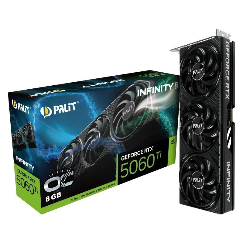 Palit GeForce RTX 5060 Ti 8GB GDDR7 Infinity 3 OC Κάρτα Γραφικών