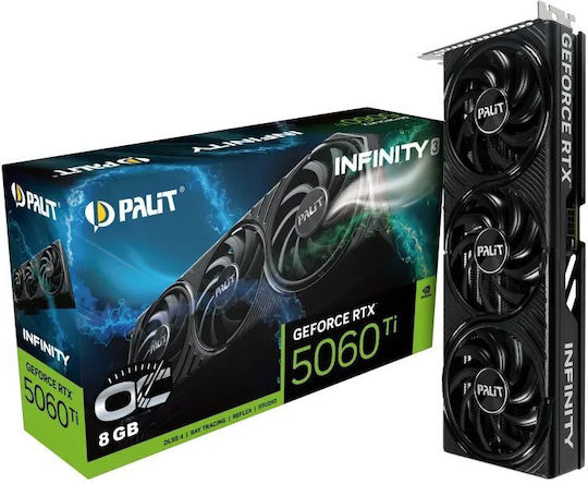 Palit GeForce RTX 5060 Ti 8GB GDDR7 Infinity 3 OC Κάρτα Γραφικών