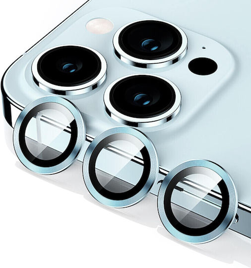 Camera Protection Tempered Glass Light Blue for the Apple iPhone 14 Pro, Apple iPhone 14 Pro Max