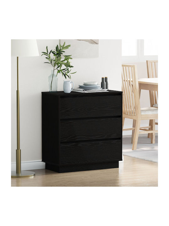 Συρταριέρα Креватокамарас Дървена Black Oak 71x34.5x75бр