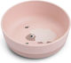 Done by Deer Baby Food Bowl Tiny Farm made of Plastic Pink