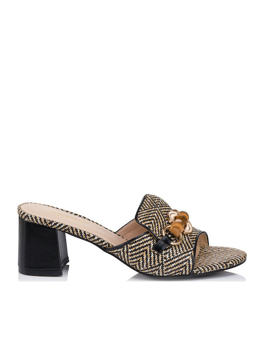 Day-Vine Δερμάτινα Mules Μαύρα