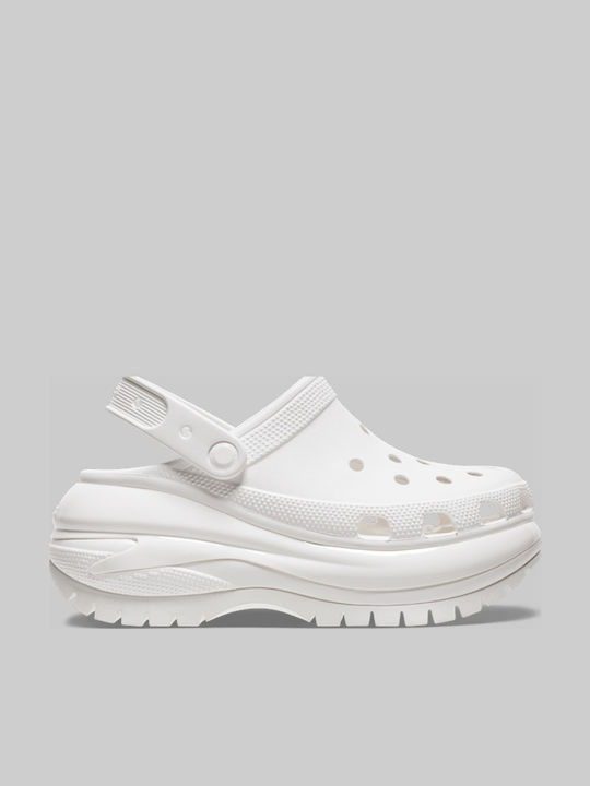 Crocs Classic Mega Crush Women's Clogs White