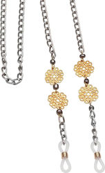 Silberne Brillenkette