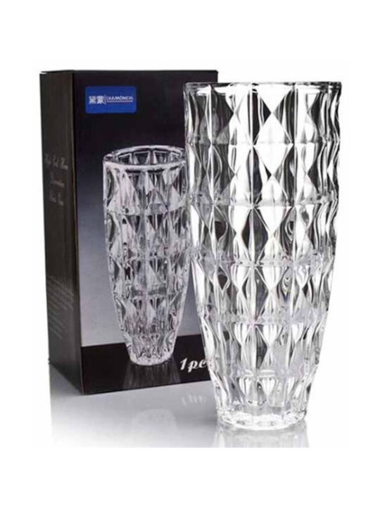 Decorative Vase Prisma Transparent 13x28cm