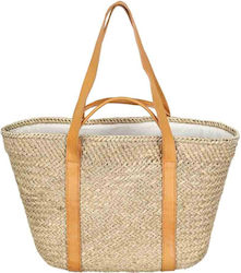 Aquablue Wicker Beach Bag Beige