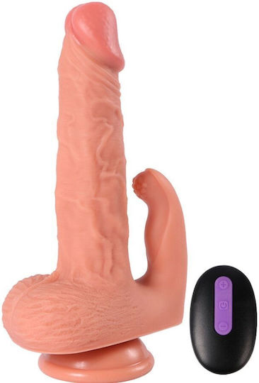 Shequ Hayden Realistic Vibrator with Remote Control 16cm Flesh