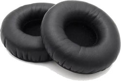 Set 2 Perne Universale Rotunde Edman pentru Căști Piele Sintetică 45 mm Negru Set 2 Perne Universale Rotunde Edman pentru Căști Piele Sintetică 45 mm Negru