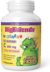 Natural Factors Βιταμίνη C 250mg Πορτοκάλι 120 ταμπλέτες 90 μασώμενες ταμπλέτες