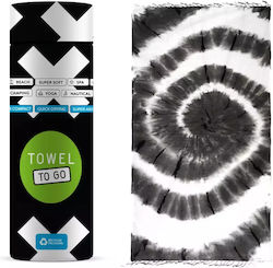 Towel To Go Beach Towel Black