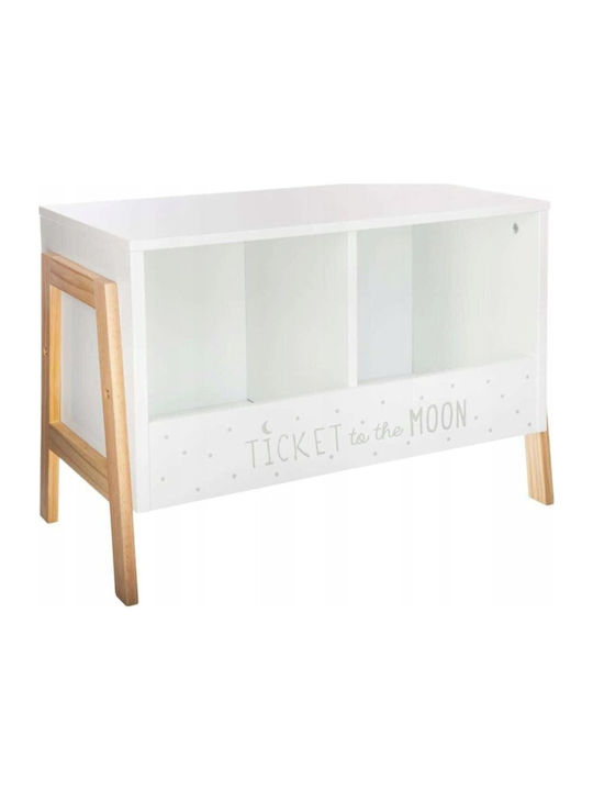 Βιβλιοθήκη Δαπέδου Ξύλινη Λευκή 60x40cm Βιβλιοθήκη Δαπέδου Ξύλινη Λευκή 60x40cm