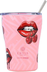 Estia Coffee Mug Save The Aegean 350ml Blush Pop