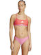 X-Back Colorblock Αθλητικό Set Bikini Φούξια