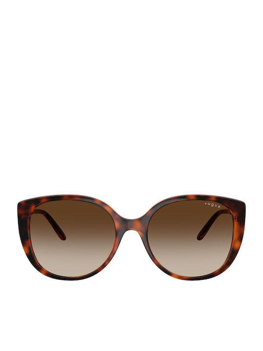 Vogue Feminini Ochelari de soare cu Maro Tortoise Cadru și Maro Degrade Lentilă VO 5623S W65613