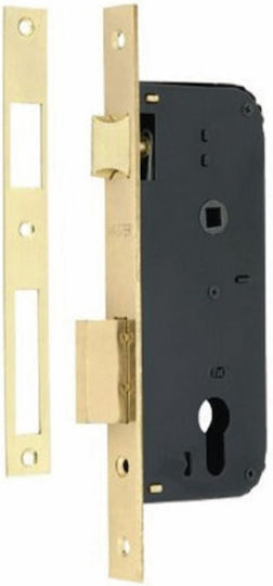 Security Lock Square Plate Centers 45x85 Gold Nickel Matte
