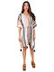 Aquablue Feminin Caftan de Plajă White