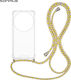 Sonique Armor Clear Silicone Case with Cord for...