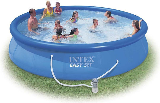Intex Στρογγυλή Πισίνα PVC 3853lt Φουσκωτή 305x76εκ. Γαλάζια