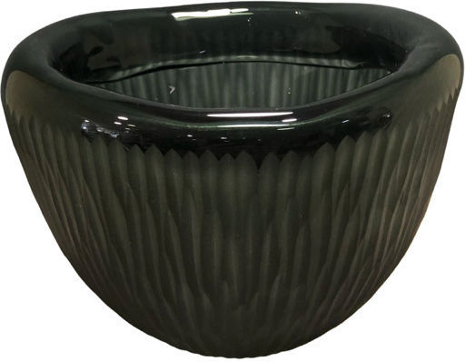 Karvounis Glass Vase Green 22x22cm