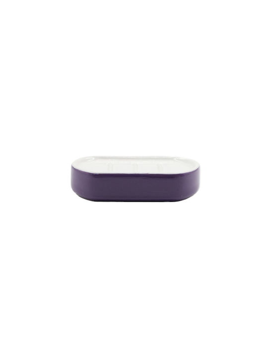 Inter Ceramic Σαπουνοθήκη από Ρητίνη Μωβ 6988354232343