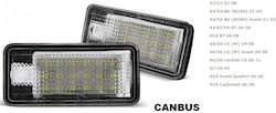 Best-Ka Φώτα Πινακίδας Led για Audi S3 / A4 / S4 / A6 / A8 / Q7 / A3 / A5 / S5 / S6 / S8 / RS4 / RS6 Citroen C6