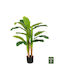 Ghiveci cu bananier sintetic decorativ 123cm