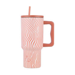 Estia Straw Tumbler XL Save the Aegean 900ml Soft Ripple