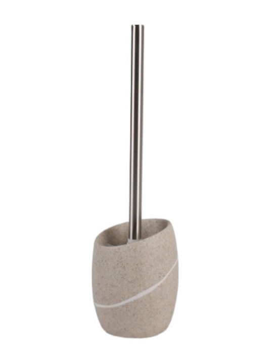 Inter Ceramic Plastic Toilet Brush Beige