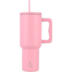 Estia Straw Tumbler XL Save the Aegean 1.2лт Blossom Rose