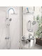 Inter Ceramic Coloană de duș fără Baterie Albastru