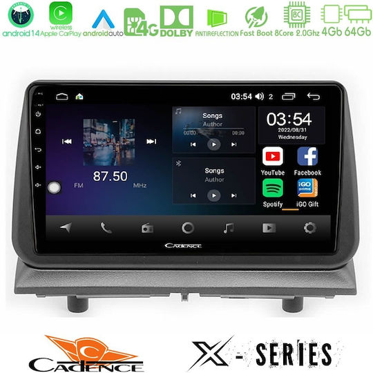 Cadence Ηχοσύστημα Αυτοκινήτου Dodge Nitro 2007-2011 (Bluetooth/USB/WiFi/GPS/Apple-Carplay/Android-Auto) με Οθόνη Αφής 9"