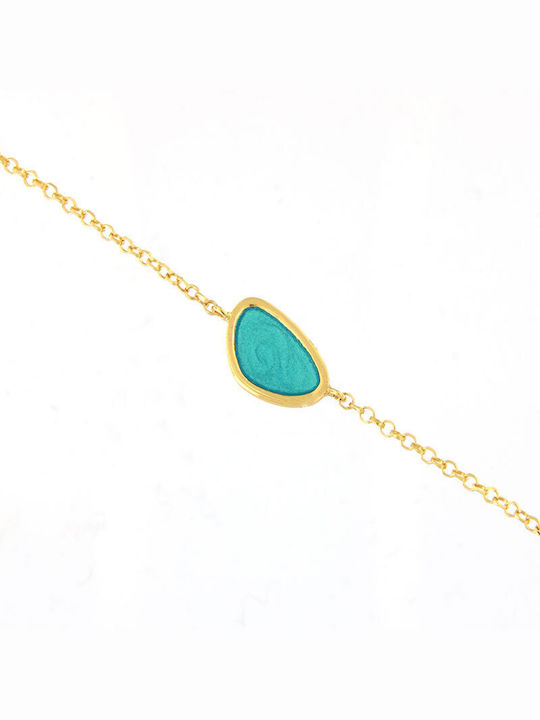 Arteon Women's Bracelet Chain made of Silver Gold Plated