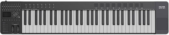NUX Midi Keyboard με 61 Πλήκτρα Μαύρο
