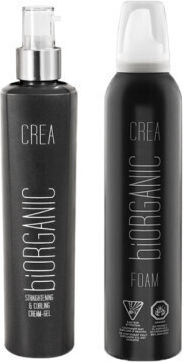 Set Promo Cremă-gel Îndreptare & Ondulare 200ml + Spumă Biorganic Crea Maxxelle 250ml