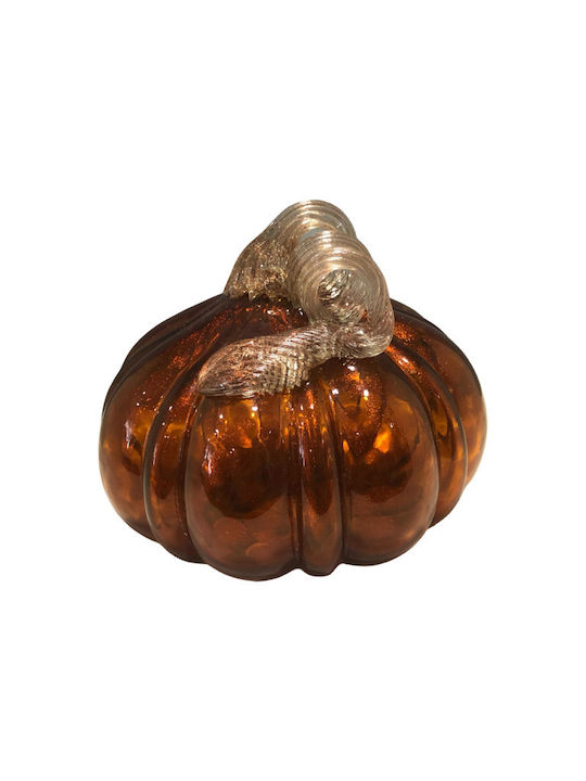 Handmade Blown Glass Pumpkin Honey Color 17x17x16cm Cqb81031l
