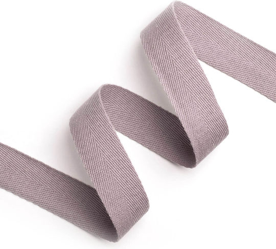 Fakarola Cotton Ribbon 25mm 50m Cfaxxxxx Gray