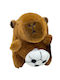 Plus Capybara Keychain Ball Reel