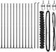 vidaXL Plasa Sarma Module Gri 1.5x25m