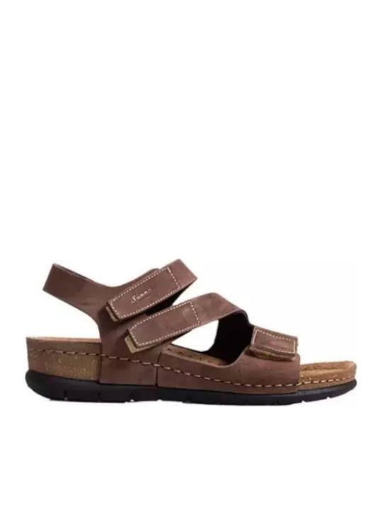 Sunny Sandals Leather Women's Flat Sandals in B...