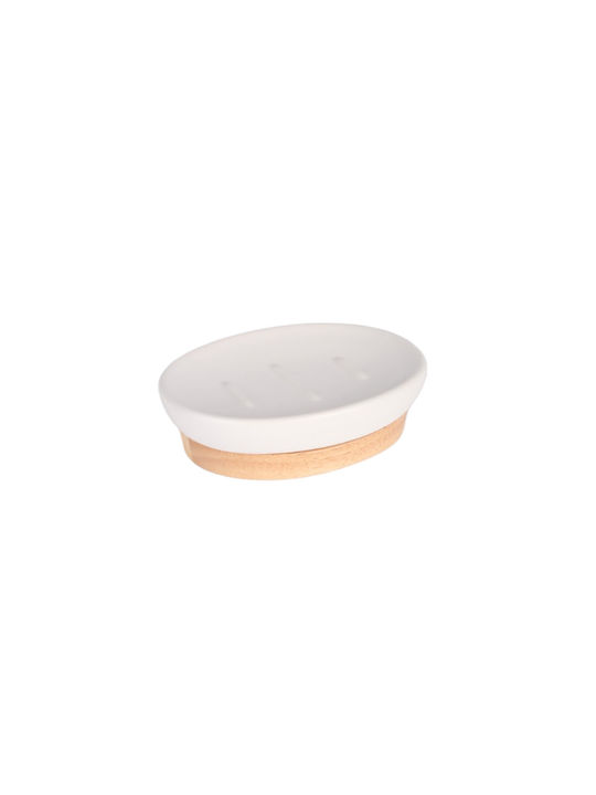Inter Ceramic Σαπουνοθήκη από Ρητίνη Λευκή 6988354232183