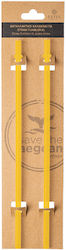 Estia Straw Tumbler XL Straw for Thermos 900ml made of Plastic Berry Bright 2τμχ Yellow