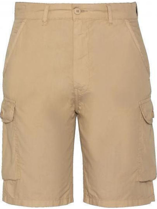 Ανδρική Βερμούδα Cargo Army Beige