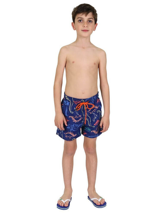 Waves Kids Swimwear Swim Shorts Dark Blue, Blue