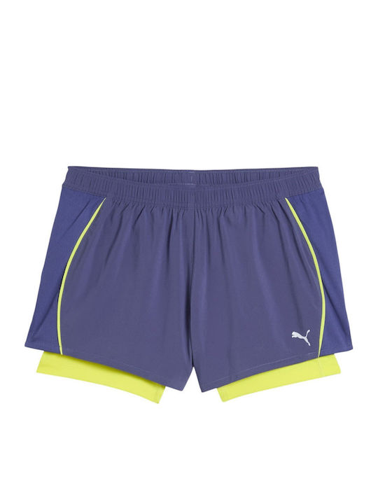 PUMA Velocity Γυναικείο Αθλητικό Σορτς Μπλε