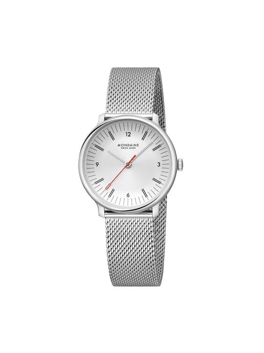 Mondaine Women's Watch with Silver Metal Bracelet