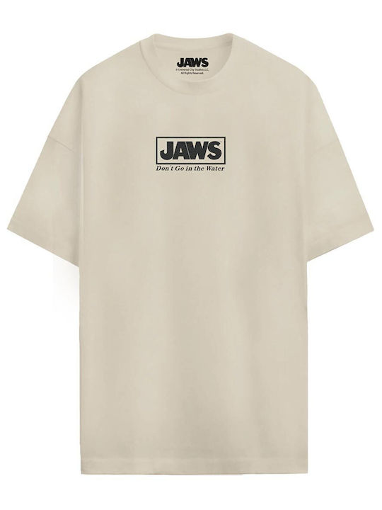 Cotton Division Oversize T-shirt Jaws Welcome to Amity Island Mjato005