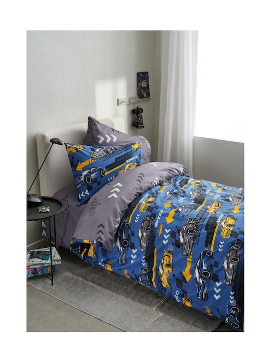 Vesta Home Σετ Παιδική Παπλωματοθήκη Μονή με Μα...