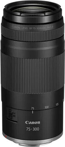 Canon Full Frame Camera Lens RF 75-300mm f/4-5.6 Tele Zoom for Canon RF Mount Black