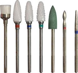 Manicure Nail Bits Κιτ 7τμχ